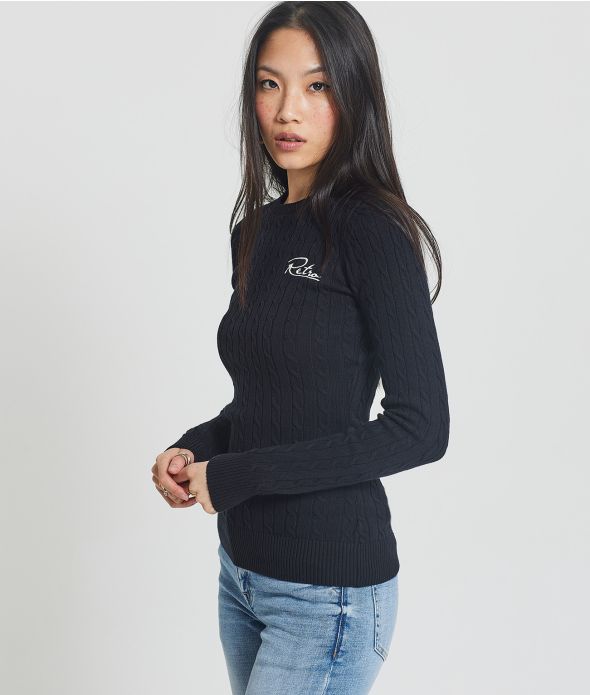 ROSEVILLE SWEATER KNITWEAR, BLACK