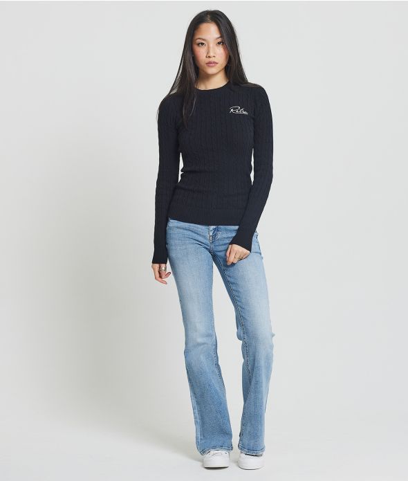 ROSEVILLE SWEATER KNITWEAR, BLACK