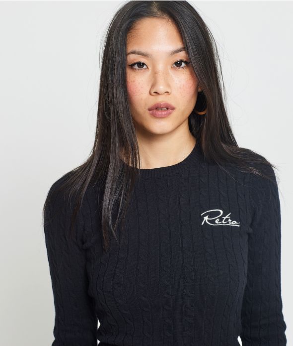 ROSEVILLE SWEATER KNITWEAR, BLACK
