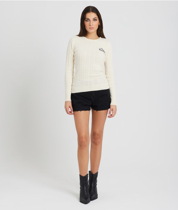 ROSEVILLE SWEATER KNITWEAR, ECRU