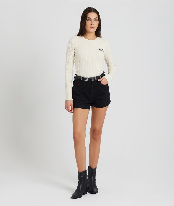 ROSEVILLE SWEATER KNITWEAR, ECRU