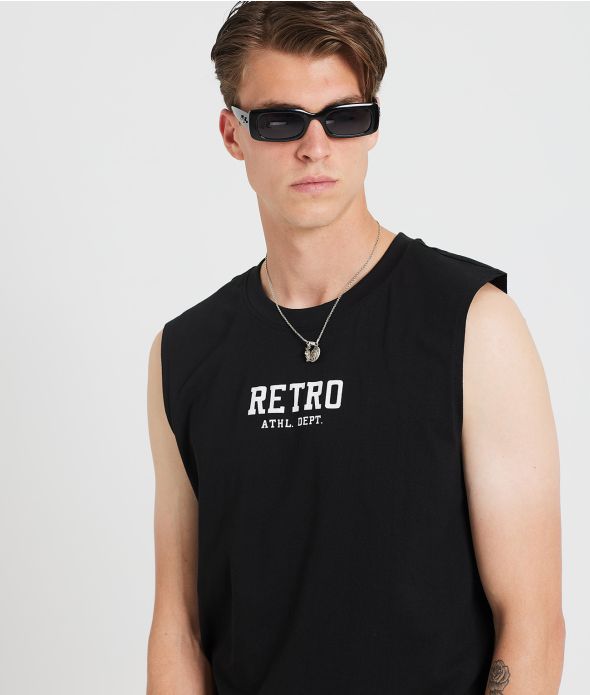 LUCKY ULTRA TANK TOP, BLACK