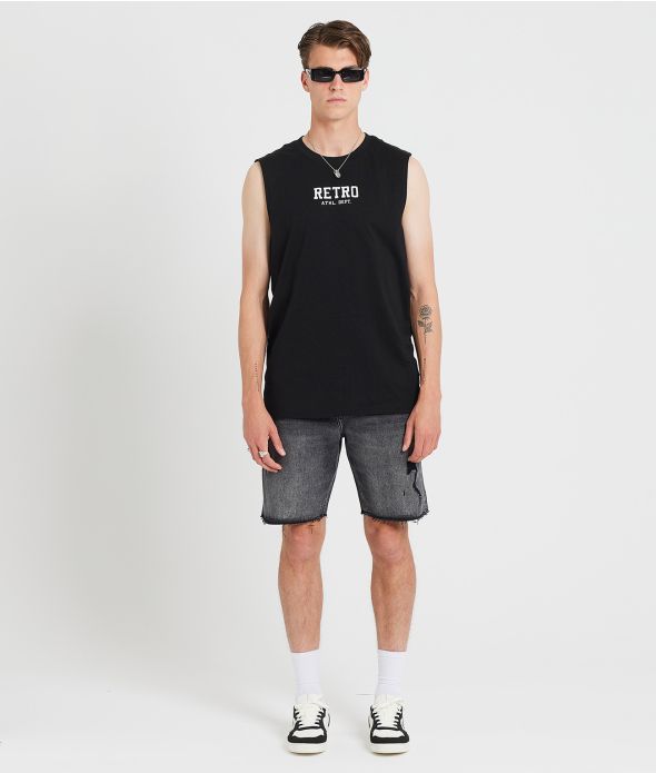 LUCKY ULTRA TANK TOP, BLACK