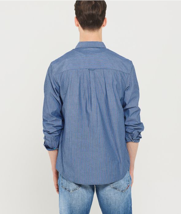 ENZO FÉRFI ING, SÖTÉTKÉK CSÍKOS