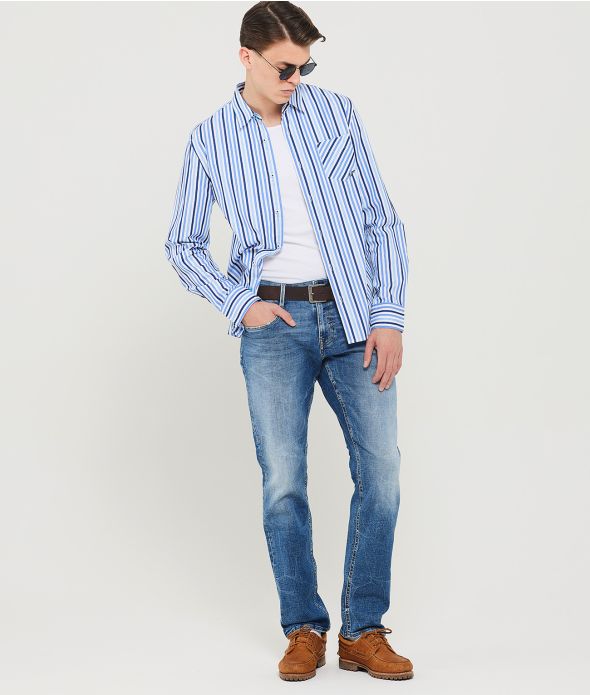 ENZO FÉRFI ING, KÉK CSÍKOS