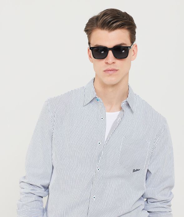 ENZO SHIRT, OFFWHITE-BLACK