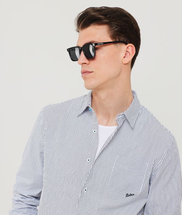 ENZO SHIRT, OFFWHITE-BLACK