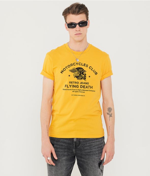 BONES T-SHIRT, YELLOW