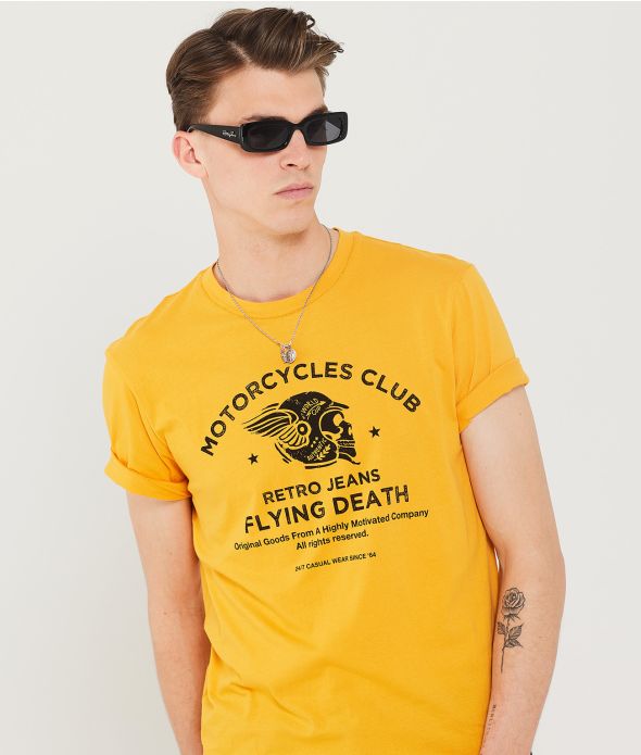 BONES T-SHIRT, YELLOW