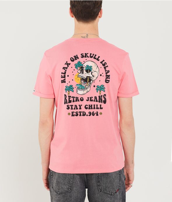 ISLAND T-SHIRT, PEACH