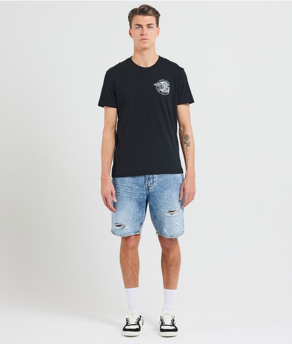 STEEL T-SHIRT, BLACK