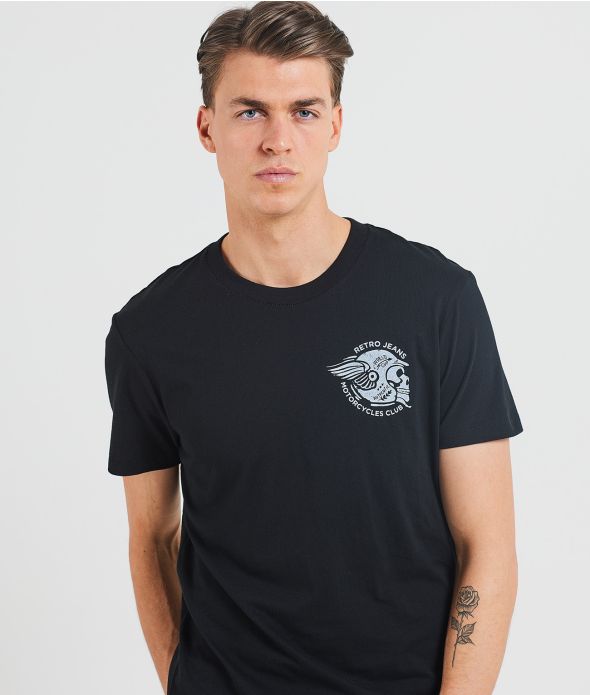 STEEL T-SHIRT, BLACK
