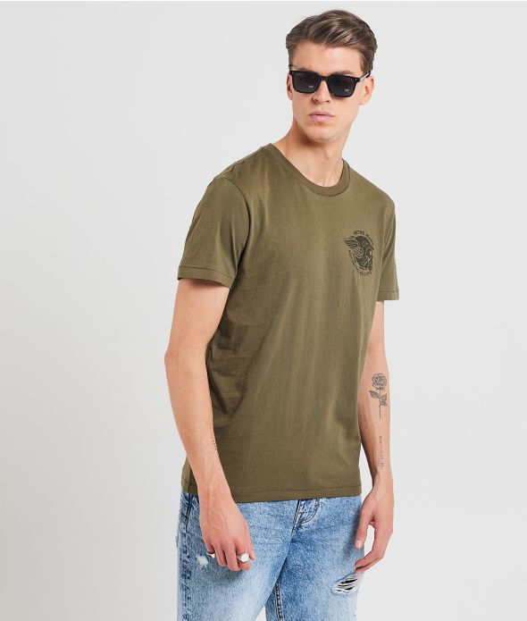 STEEL T-SHIRT, KHAKI