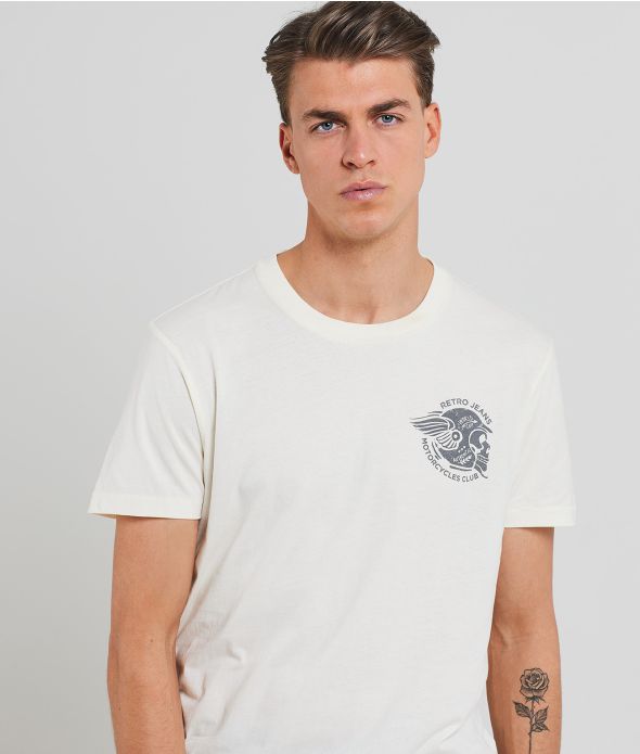 STEEL T-SHIRT, OFFWHITE