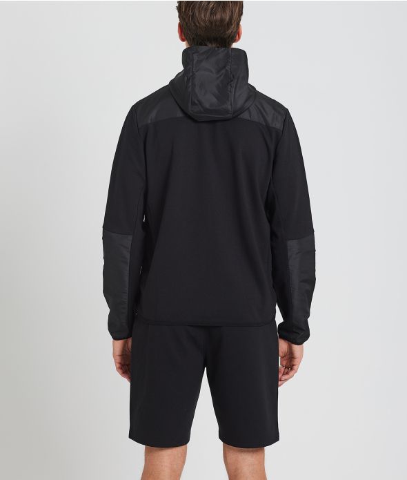 BOSCO ZIP HOODIE JOGGING TOP, BLACK