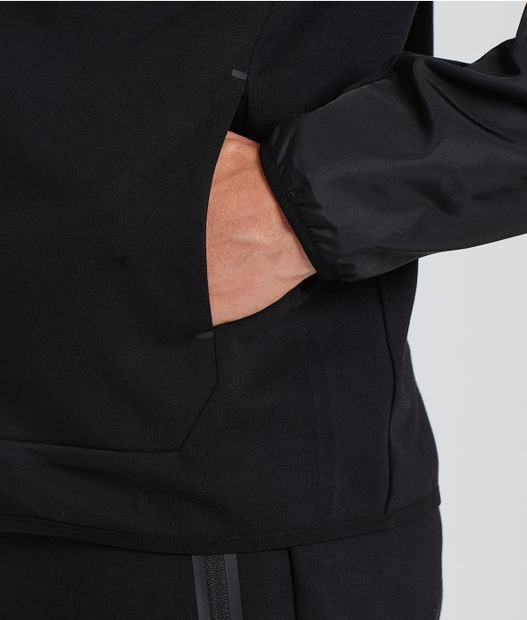 BOSCO ZIP HOODIE JOGGING TOP, BLACK