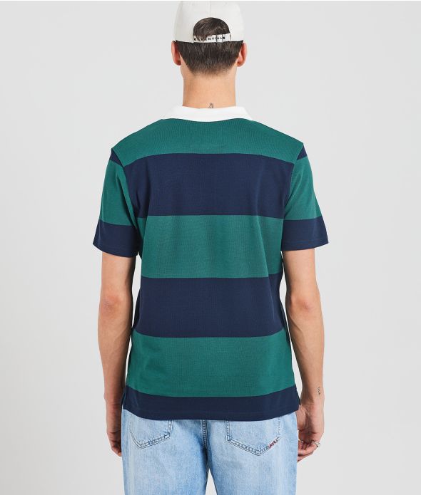 ATLANTIS POLO, DARK BLUE-GREEN