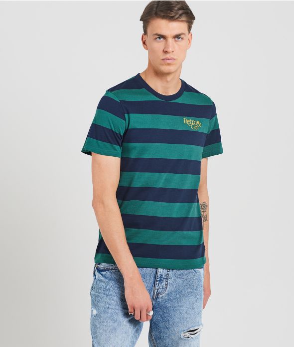 ATLANTIS T-SHIRT, DARK BLUE-GREEN