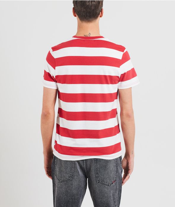 ATLANTIS T-SHIRT, RED-WHITE
