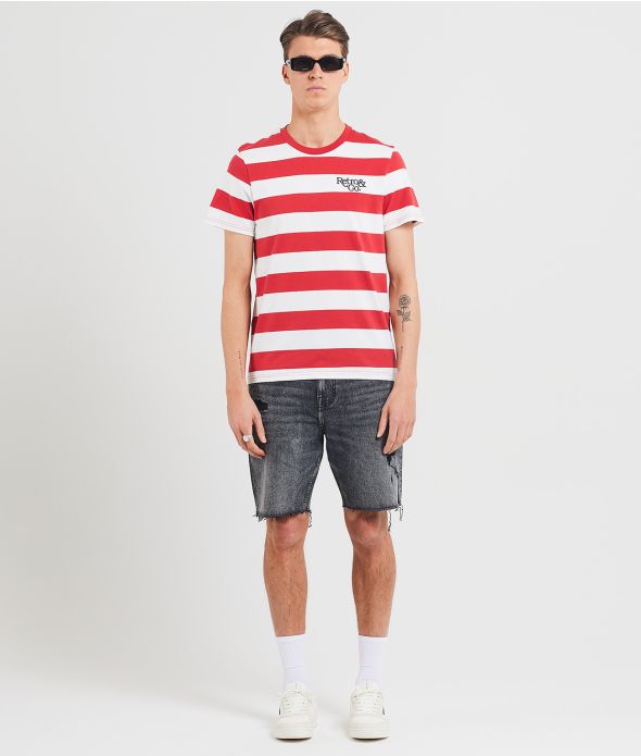 ATLANTIS T-SHIRT, RED-WHITE