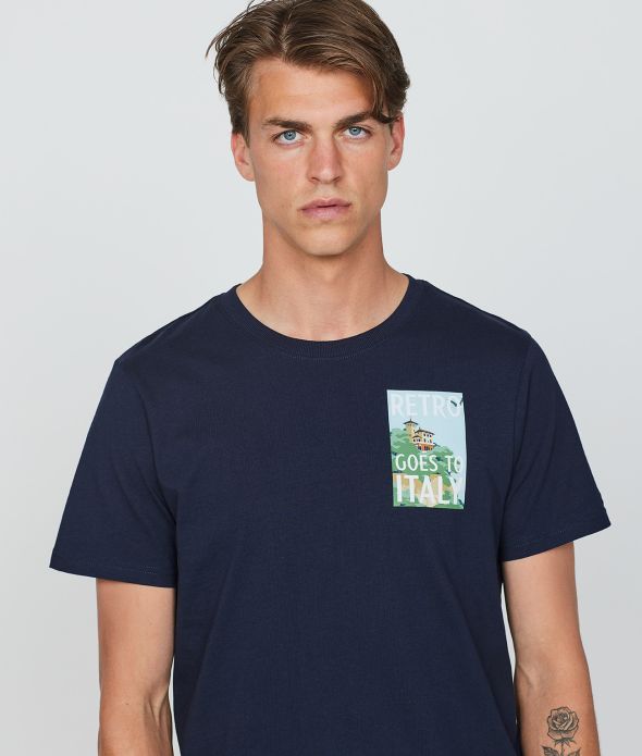 HOLIDAY T-SHIRT, BLUE BLACK