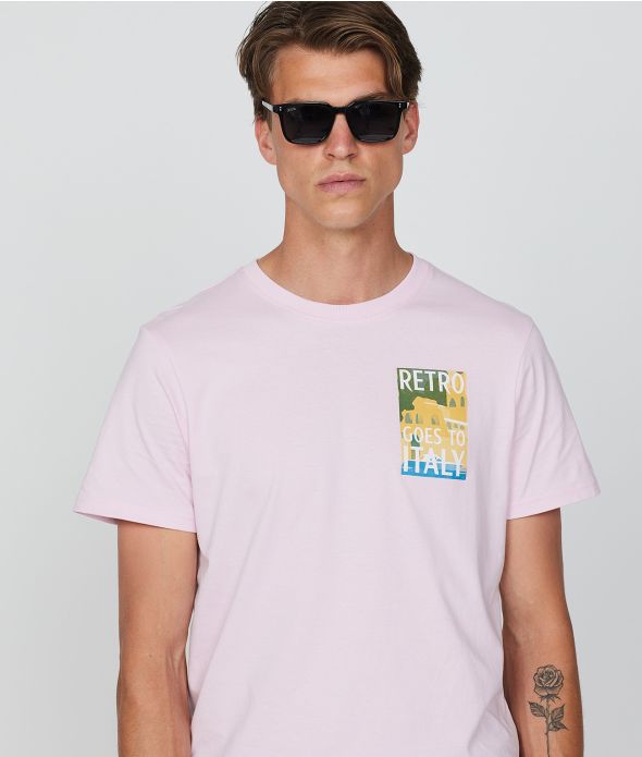 TRAVEL T-SHIRT, PALE PINK