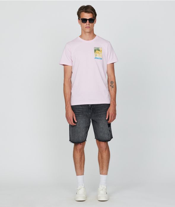 TRAVEL T-SHIRT, PALE PINK