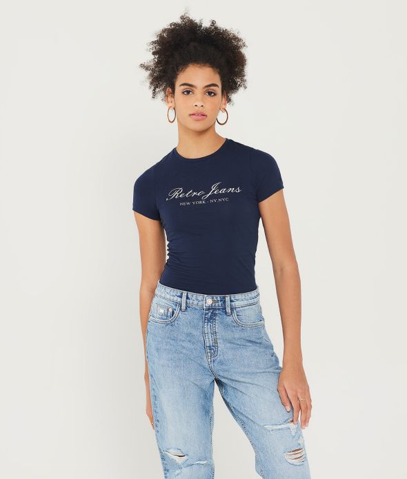 BELLAROSE T-SHIRT, DARK BLUE