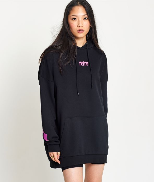 JOLENE HOODIE JOGGING TOP, BLACK