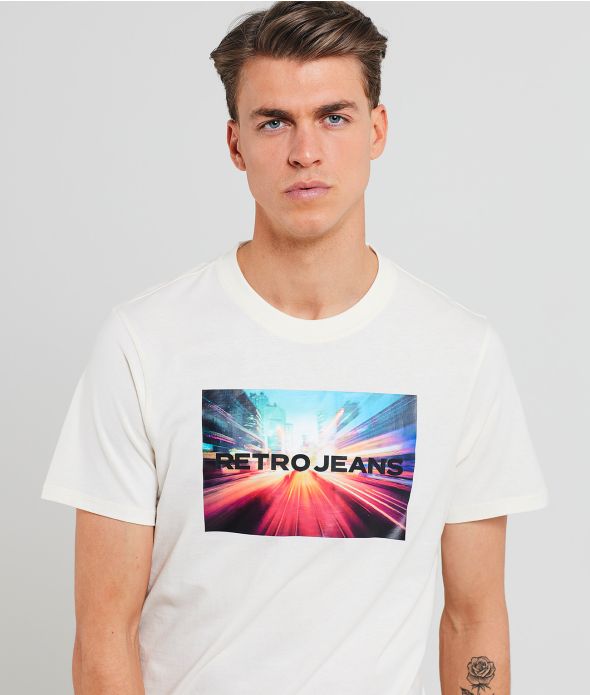 NIGHT T-SHIRT, OFFWHITE