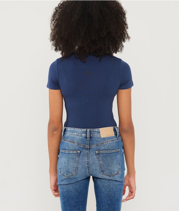 MILENA T-SHIRT, DARK BLUE