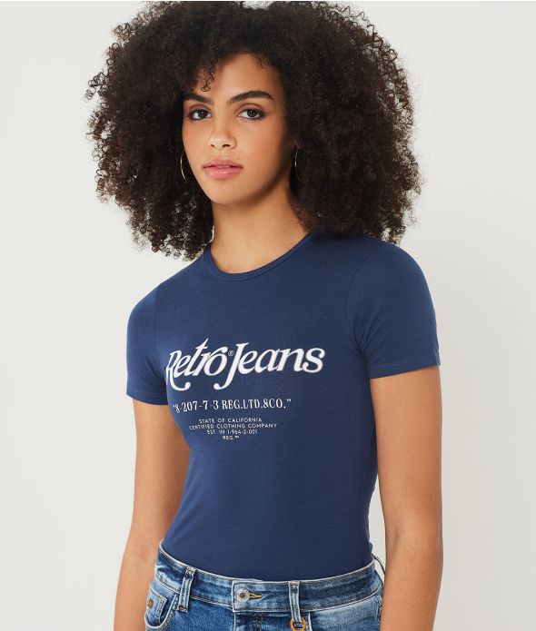 MILENA T-SHIRT, DARK BLUE