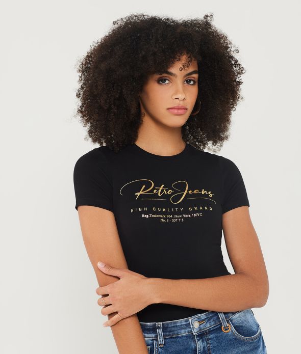 NATALY T-SHIRT, BLACK