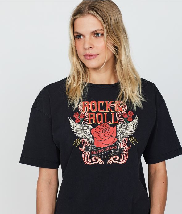 MILEY NŐI DIVATFELSŐ, FEKETE