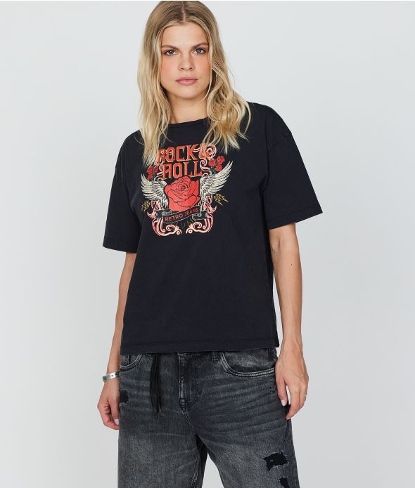 MILEY NŐI DIVATFELSŐ, FEKETE