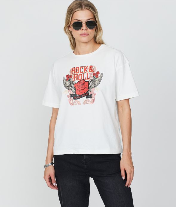 MILEY FASHION TOP, OFFWHITE