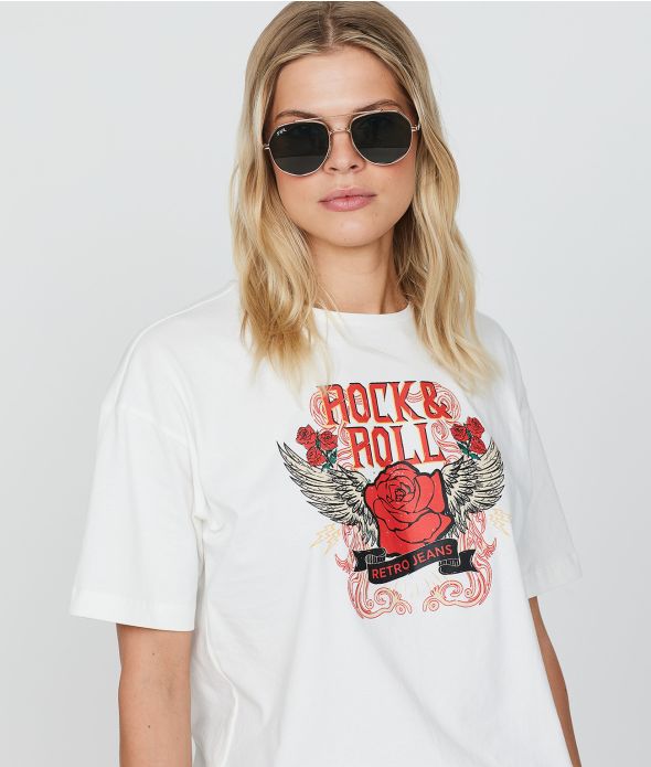 MILEY FASHION TOP, OFFWHITE