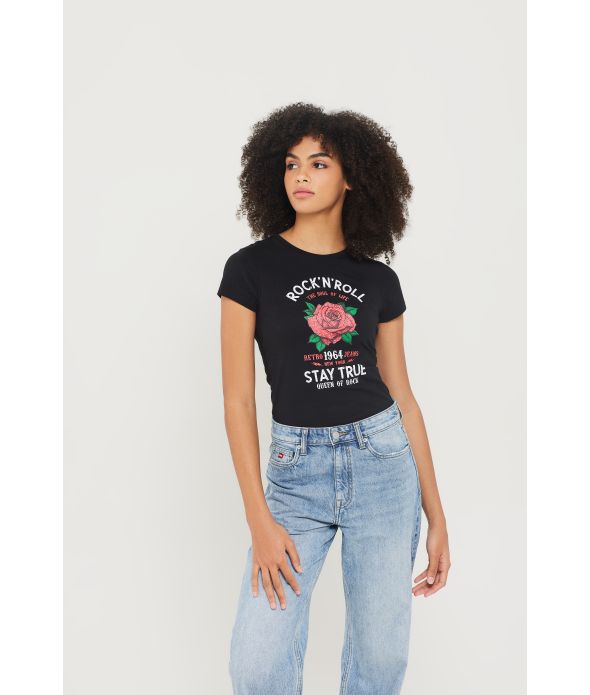 ROSIE T-SHIRT, BLACK