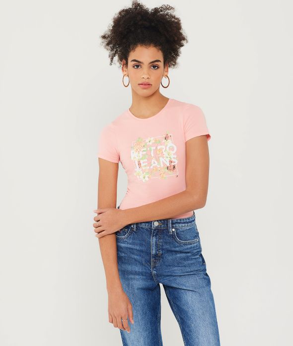 ROSITA T-SHIRT, PEACH