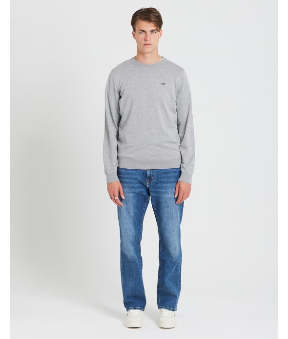 AMBROSE KNITWEAR, GREY MELANGE