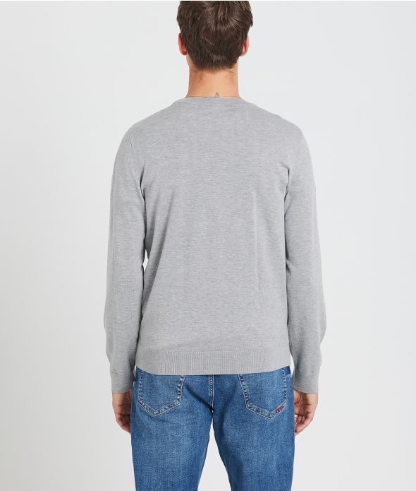 AMBROSE KNITWEAR, GREY MELANGE