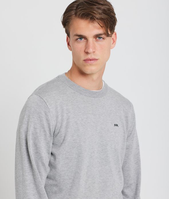 AMBROSE KNITWEAR, GREY MELANGE