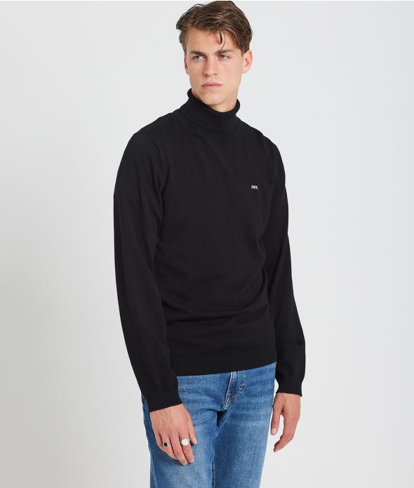 DONOVAN TRUTLENECK KNITWEAR, BLACK