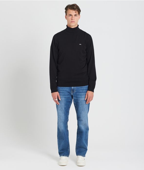 DONOVAN TRUTLENECK KNITWEAR, BLACK