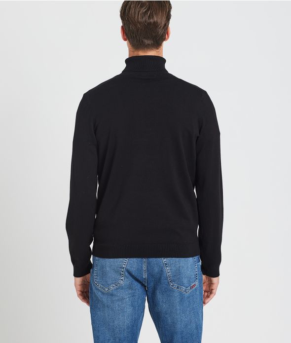 DONOVAN TRUTLENECK KNITWEAR, BLACK
