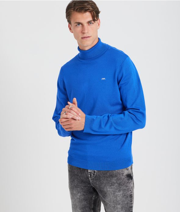 DONOVAN TRUTLENECK KNITWEAR, BLUE