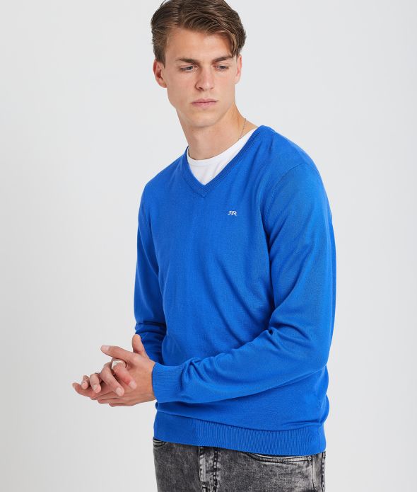 EMMETT V KNITWEAR, BLUE