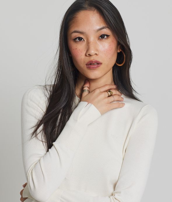 LINDA KNITWEAR, ECRU