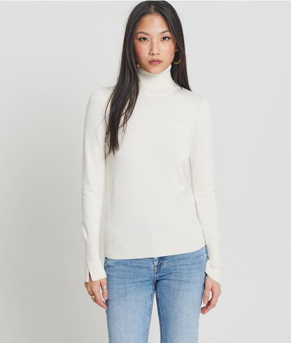 LINDA TURTLENECK KNITWEAR, ECRU