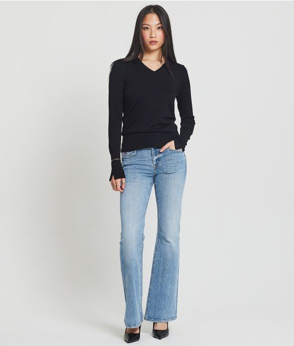 LINDA V KNITWEAR, BLACK